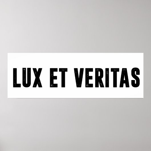 Poster Lux et veritas (Devant)