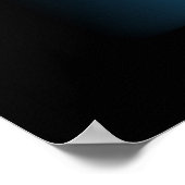 Poster Luxe bleu Abstrait avec noir AP0004 (Coin)