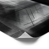 Poster luxe de charbon de bois fancy élégante soirée me-t (Coin)