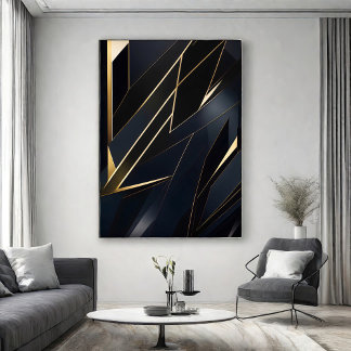 Poster Luxe Géométrique