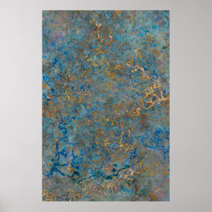Poster Luxe lapis Lazuli Marble