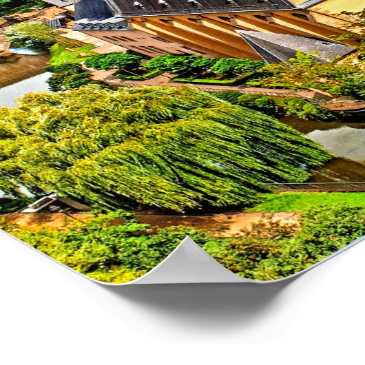 Poster Luxembourg Cityscape (Coin)