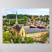 Poster Luxembourg Cityscape (Devant)