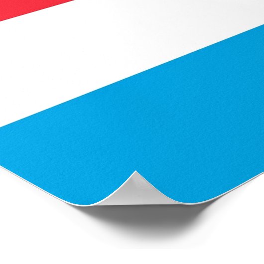 Poster Luxembourg - pavillon - (Coin)