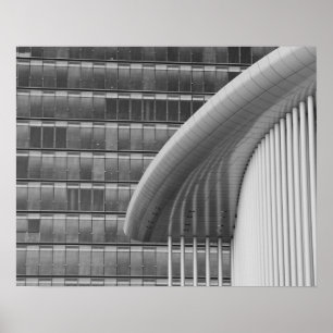 Poster Luxembourg, ville de Luxembourg, plateau du Kirchb