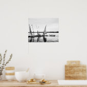 Poster Luxor Egypt, Feluccas sur le Nil 2 (Cuisine)