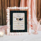 Poster Luxsary Bear Plaid Baby Shower Dont Say Game