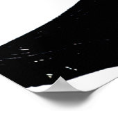 Poster Luxueux Gold Art : Abstrait Black Stroke. (Coin)