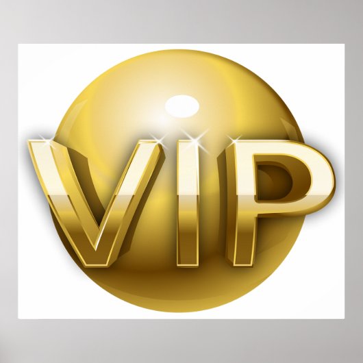 Poster Luxury 3D Gold VIP Emblem (Devant)