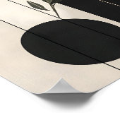 Poster Luxury Boho Botanical Geometric Minimal Black Gold (Coin)