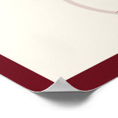 Poster Luxury Old Money Monogram Wedding Welcome (Coin)