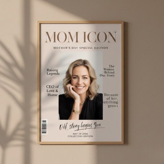 Poster Luxury Personalized Mom | Custom Photo Magazine