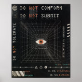 Poster L'Watcher - Techno-Brutalist Streetwear Design (Devant)