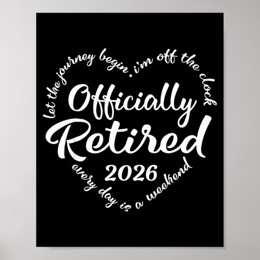 Poster Ly Retired 2026 Hear For Women Retirement  (Devant)