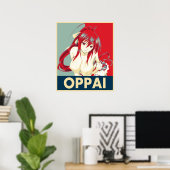 Poster Lycée DxD Akeno Himejima Oppai Pop Art (Bureau à domicile)