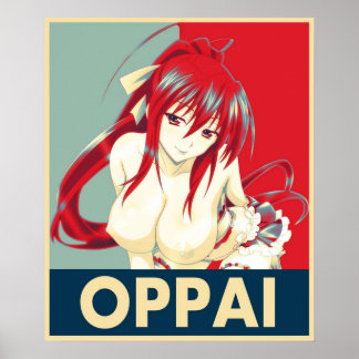Poster Lycée DxD Akeno Himejima Oppai Pop Art