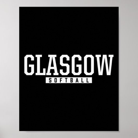 Poster Lycée Glasgow Softll (Devant)
