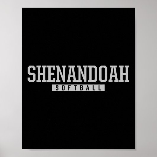 Poster Lycée Shenandoah Softll (Devant)