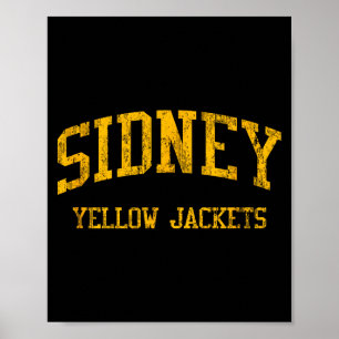 Poster Lycée Sidney hs sidney oh vintage sports