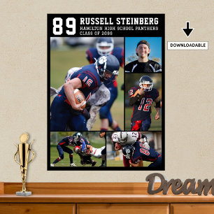 Poster Lycée Sports Senior 5 Photo Collage Grad