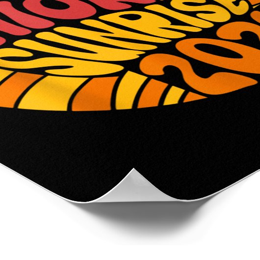 Poster Lycée Sunrise 2026 Lycée 12e douzième année (Coin)