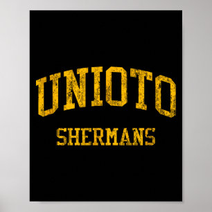 Poster Lycée Unioto Hs Chillicothe Oh Vintage Srts 