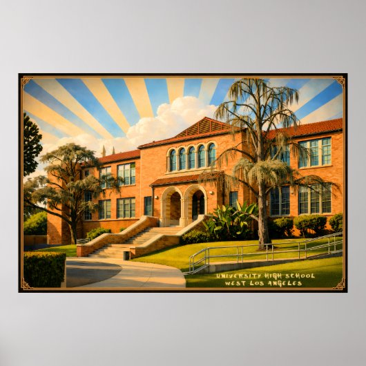 Poster Lycée universitaire - Ouest de Los Angeles (Devant)