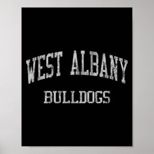 Poster Lycée West Albany Hs Albany Or Vintage Srts