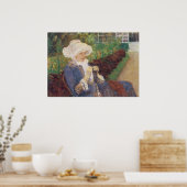 Poster Lydia Crocheting en Jardin à Marly, Mary Cassatt (Cuisine)