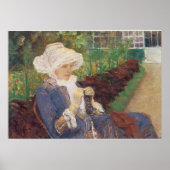 Poster Lydia Crocheting en Jardin à Marly, Mary Cassatt (Devant)