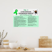 Poster Lyme Prévention de la maladie (Cuisine)