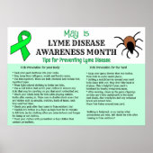 Poster Lyme Prévention de la maladie (Devant)
