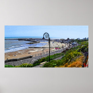 Poster Lyme Regis Beach et le Cobb