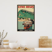Poster Lyme Regis Devon Dorset Frontière Angleterre Grand (Cuisine)