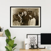 Poster Lyndon Johnson prononce un serment contre la Force (Bureau à domicile)