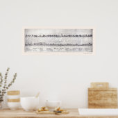 Poster Lynn, MA Carte panoramique - 1820 (Cuisine)