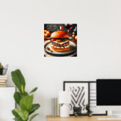 Poster Lyon Luxe Burger (Bureau à domicile)
