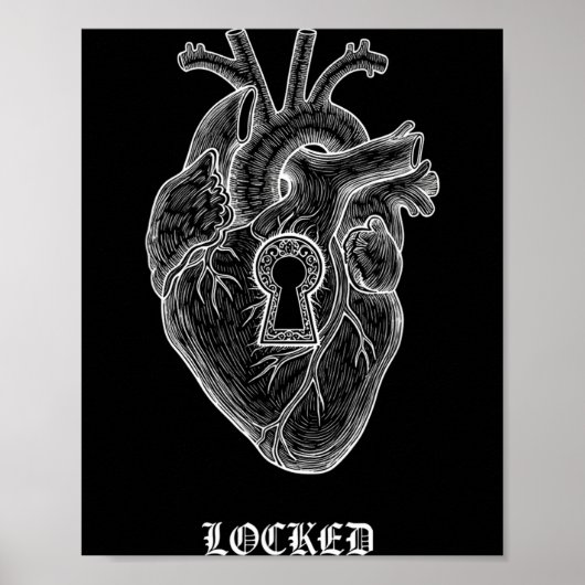 Poster Lyriclyfe-long Sleeve Shirt-achy Breaky Heart-lock (Devant)