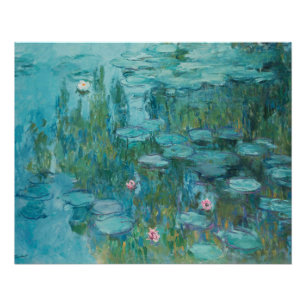 Poster Lys à eau, Peinture à l'huile d'art, Claude Monet