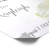 Poster Lys calla au-dessus en gros plan (Coin)