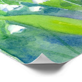 Poster Lys de la Vallée Fleurs aquarelles (Coin)