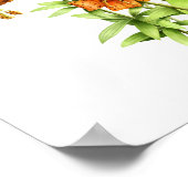 Poster Lys de tigre orange sauvage Imprimer (Coin)