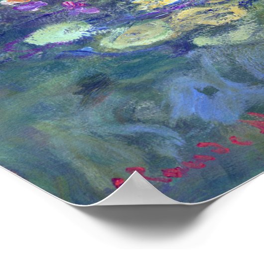 Poster Lys d'eau Claude Monet (Coin)