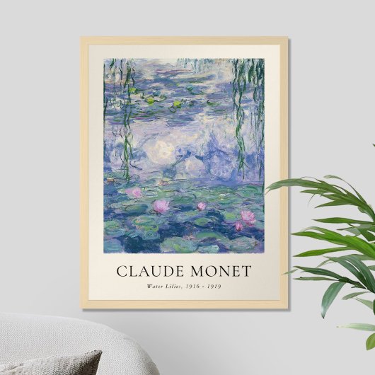 Poster Lys d'eau Claude Monet