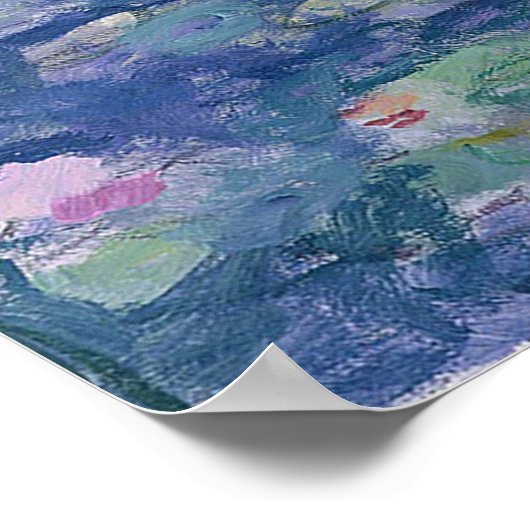 Poster Lys d'eau Claude Monet (Coin)