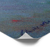 Poster Lys d'eau - Claude Monet (Coin)
