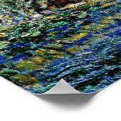 Poster Lys d'eau et pont japonais (Coin)