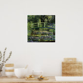 Poster Lys d'eau et pont japonais (Cuisine)