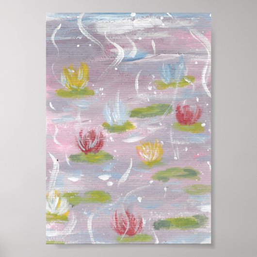 Poster Lys d'eau Imprimer, Papier d'affiche de valeur (Ma (Devant)