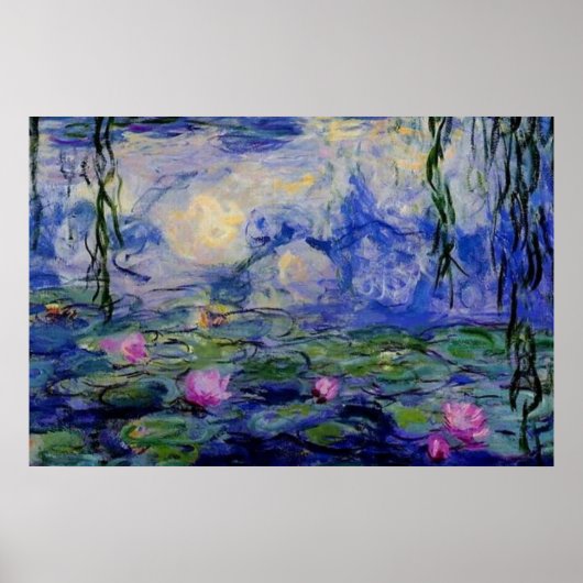 Poster Lys d'eau Monet 1919 art (Devant)